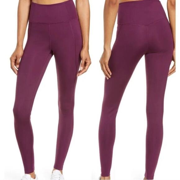 GIRLFRIEND COLLECTIVE Tight Legging - High Waist Full Length, Size XS, Plum - Picture 1 of 4